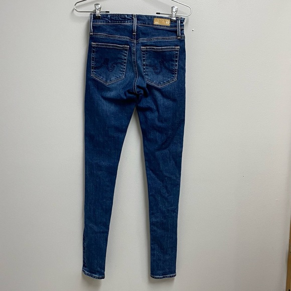 AG Los Angeles high rise skinny Farrah Blue Women's Jeans size 23 - Picture 2 of 2